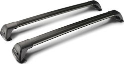 Yakima Μπάρες Οροφής Αλουμινίου Flush Mixed 95εκ. Universal (Σετ με πόδια και κλειδαριά) Μαύρες