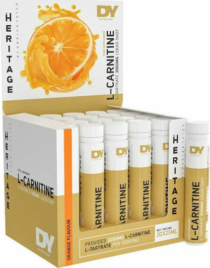 Dorian Yates Liquid L-Carnitine с Карнитин 3000мг и Вкус Праскова 20 x 1мл