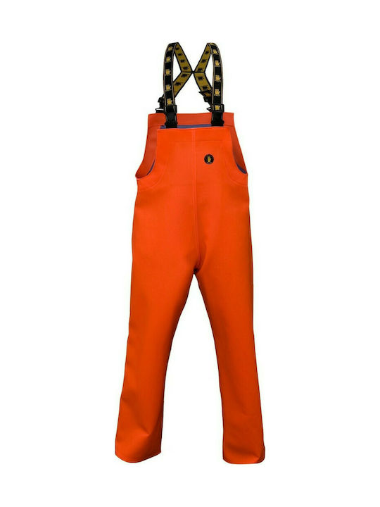 Pro's Pro Waterproof Trousers Work with braces Orange