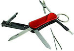 Munkees Manicure Multi Tool Multitool Schlüsselanhänger Rot