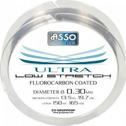 Asso Low Stretch Coated Fishing Line Fluorocarbon Gray 150m / 0.26mm