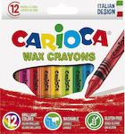 Carioca Wax Crayons Set de creioane colorate cu 12 culori 42365