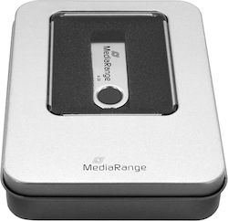 MediaRange Aluminum Storage Box for USB Flash Drives Silver BOX901