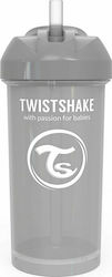 Twistshake Cănuțe pentru Copii și Bebeluși Straw Cup din Plastic Albastru 1buc 360ml pentru m+