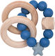 Nibbling Stellar Teething Ring made of Wood for...