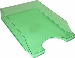 Describo Transparent Plastic Filing Tray Green