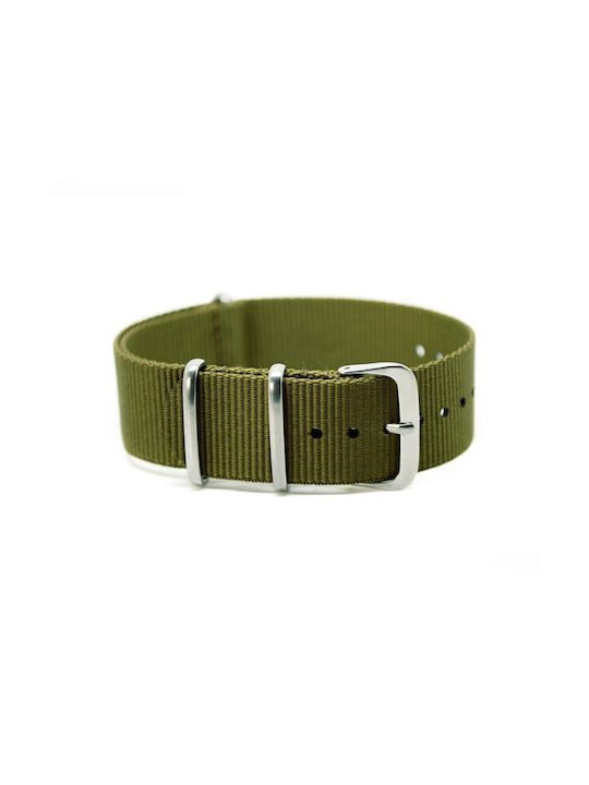 Strap NATO olive oil cloth 18mm