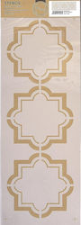 Stamperia Stencil Designs Fleur Cementina Arabesque