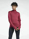 Reebok Running Essentials Women's Athletic Blouse Long Sleeve with Zipper Punch Berry