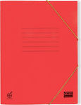 Skag Folder Prespan with Rubber Band and Ears for Paper A4 Red Basic 215862