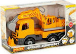 PLASTIC EXCAVATOR TRUCK IN BOX; 021.76052