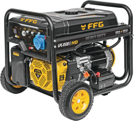 FFG GPG 8500E HD Generator Benzină (în patru timpi) Patru timpi cu Autostart, Roți și Putere Maximă 10.5kVA