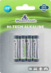 Powertech Hi-Tech AAA 1.5V 4бр PT-944 Powertech Hi-Tech AAA 1.5V 4бр PT-944