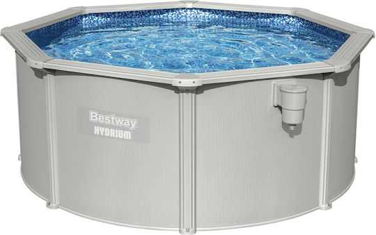 Bestway Runde Schwimmbecken mit Metallic-Rahmen 300x120cm Beiges
