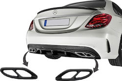 Carner Car Spoilers for Exhaust Pipes Amg Look for Mercedes W212 FL W166 C292 W117 W205 X253 W253 Black Mercedes-Benz GLE / C Class Chrysler GS