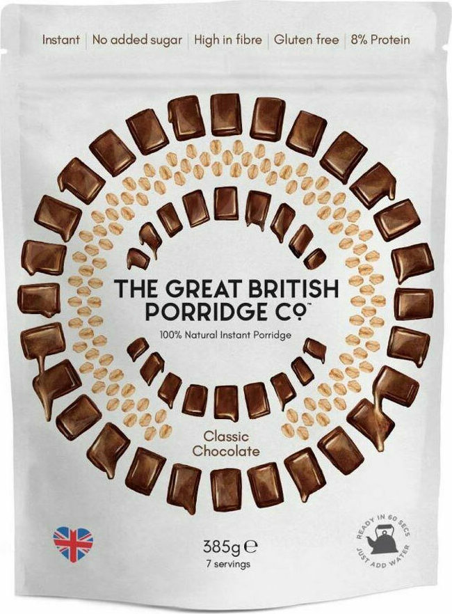 The Great British Porridge Co Porridge Oats Blueberry And Banana Whole Grain 385gr