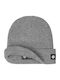 Beanie Beanie with Rib Knit in Gray color