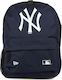 New Era New York Yankees School Bag Backpack Junior High-High School Blue with Water Bottle Holder 17Liters