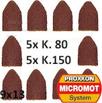 Proxxon Γυαλόχαρτα Κωνικά Klappenrad 9x13mm Set 10Stück