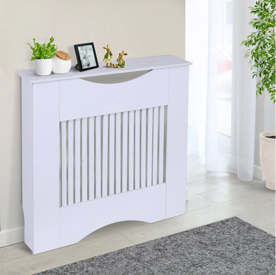 HomCom Κάλυμμα Καλοριφέρ από MDF Λευκό 78x19x82εκ. HomCom Κάλυμμα Καλοριφέρ από MDF Λευκό 78x19x82εκ.