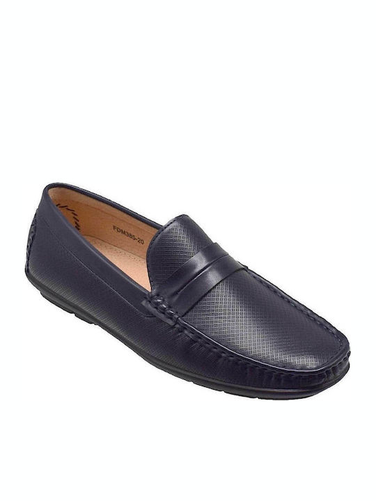 Men's Leather Moccasins Blue