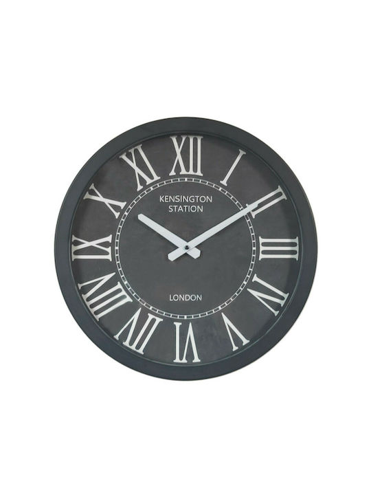 InTheBox Ρολόι Τοίχου Slozno Μεταλλικό Μαύρο/ Λευκό 40.5cm