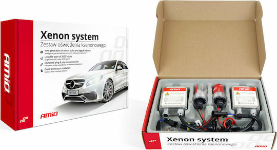 AMiO Xenon Set de Iluminare Normal Ballast HID H7 35W 12V 6000K Alb rece