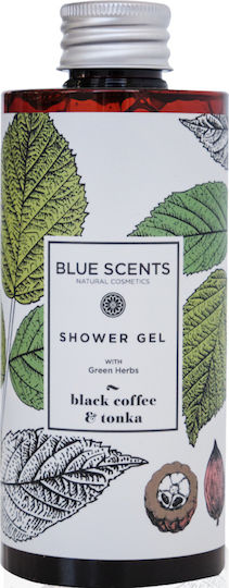 Blue Scents Black Coffee & Tonka Αφρόλουτρο σε Gel με Ελαιόλαδο & Άρωμα Τροπικά Φρούτα 300ml