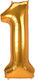 Αριθμός 1 Foil Jumbo Χρυσό 55εκ.