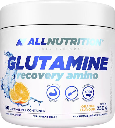 AllNutrition Glutamine Recovery Amino 250gr Orange