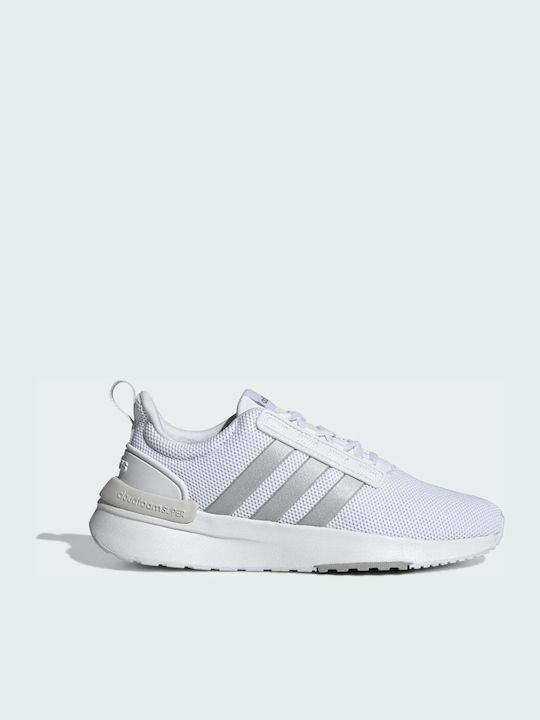 Adidas Racer TR21 Γυναικεία Sneakers Cloud White / Matte Silver / Grey One