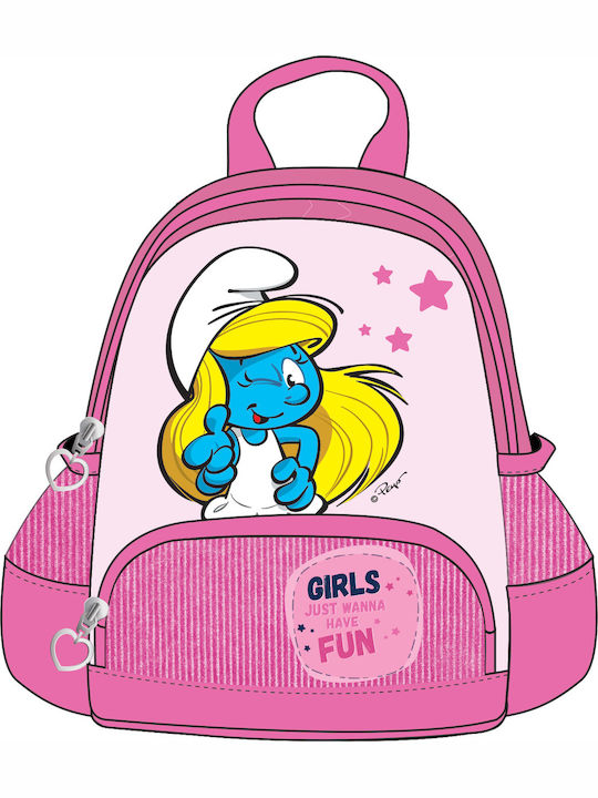 Gim Mini Smurfita Schulranzen Rucksack Kindergarten in Rosa Farbe