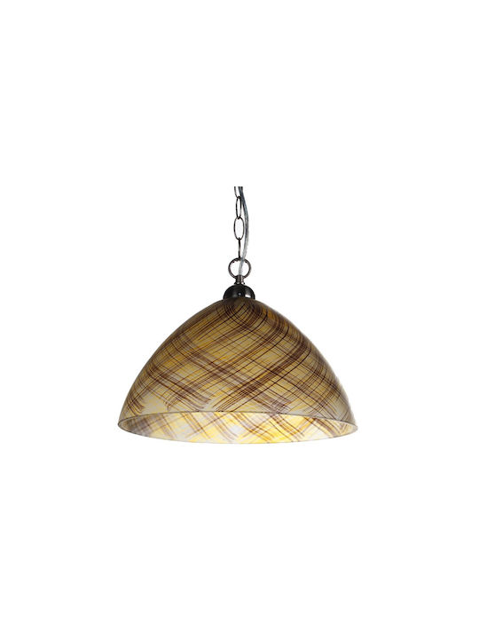 Klikareto Pendant Light Yellow Bell with Socket E27 35cm