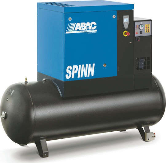 Abac SPINN 7.5XE TM CE Trei faze Compresor de aer 145dB cu Putere 10hp și Rezervor de aer 270lt 4152022643