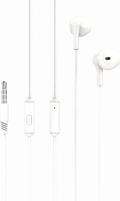 XO EP39 Earbuds Handsfree με Βύσμα 3.5mm Λευκό