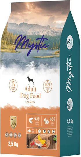 Mystic Adult Salmon 2.5kg Ξηρά Τροφή με Λίγα Σιτηρά για Ενήλικους Σκύλους με Σολομό