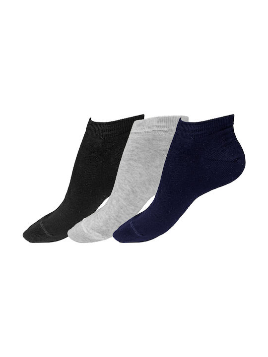 K-Socks Ανδρικές Κάλτσες Μαύρο/Μπλε/Γκρι 3Τμχ. 1383-004