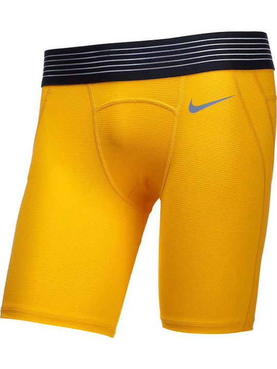 Nike GFA Hypercool Men's Sports Short Leggings Yellow