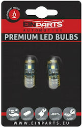 Einparts Lamps Car W5W Canbus LED 6000K Cold White 12V 5W 2pcs