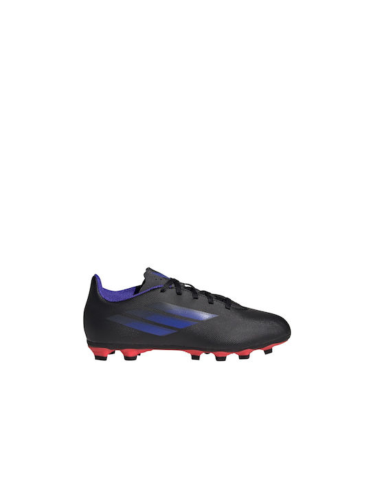 Adidas Παιδικά Ποδοσφαιρικά Παπούτσια X Speedflow.4 FxG με Τάπες Core Black / Sonic Ink / Solar Yellow