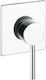 Interflex Porta Romana Built-in Faucet Mixer for Shower 1 Exit Silver