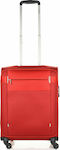 Samsonite Spinner 55/20 Taille Cabin Travel Suitcase Fabric Red with 4 Wheels Height 55cm.