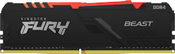 Kingston Fury Beast RGB 32GB DDR4 RAM mit Geschwindigkeit 3000 für Schreibtisch