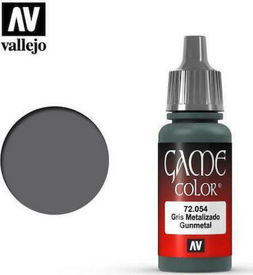 Acrylicos Vallejo Game Model Making Paint Gunmetal 17ml VAL72054 72.054