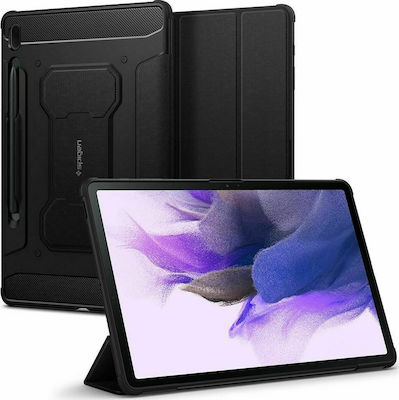 Spigen Rugged Armor Pro Flip Cover Πλαστικό Μαύρο (Galaxy Tab S7 FE 5G 12.4)