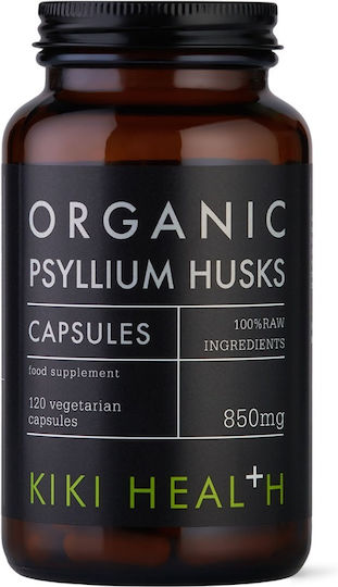 Kiki Health Organic Psyllium Husks Пробиотици 850мг 120 вегетариански капсули
