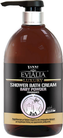 Yanni Extensions Evialia Baby Powder Кремообразен Душ Гел Хидратиращ 500ml