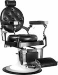 Gabbiano Imperator Barber Chair with Adjustable Height Black