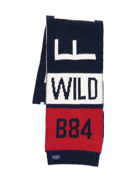 Kids Knitted Scarf Blue