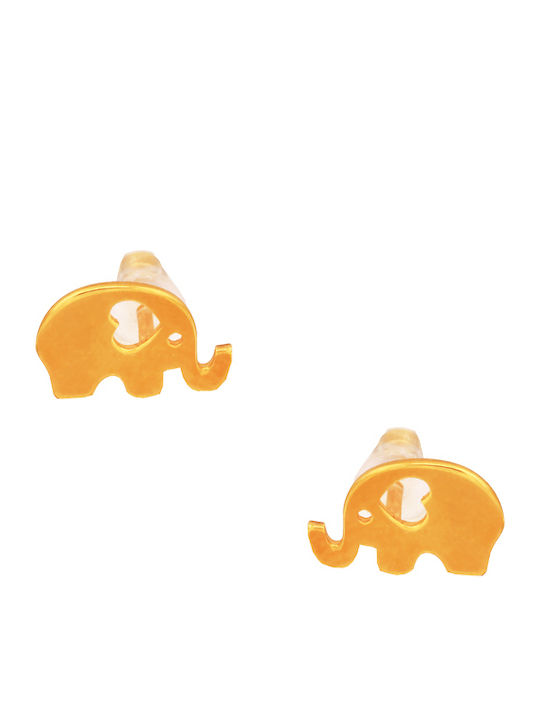 Ασημένια παιδικά σκουλαρίκια Ελέφαντες